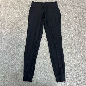 Lululemon Ready To Rulu Pants Womens 4 Black Drawstring Jogger Gym Activewear
